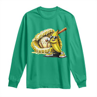 Baseball Banana Long Sleeve Shirt Funny Baseball Glove Drip Kids Youth Boys Girls