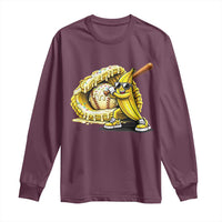 Baseball Banana Long Sleeve Shirt Funny Baseball Glove Drip Kids Youth Boys Girls