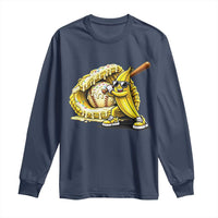 Baseball Banana Long Sleeve Shirt Funny Baseball Glove Drip Kids Youth Boys Girls