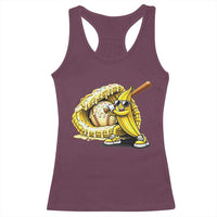 Baseball Banana Racerback Tank Top Funny Baseball Glove Drip Kids Youth Boys Girls