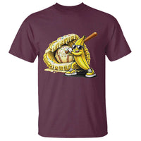 Baseball Banana T Shirt Funny Baseball Glove Drip Kids Youth Boys Girls