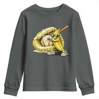 Baseball Banana Youth Sweatshirt Funny Baseball Glove Drip Kids Youth Boys Girls