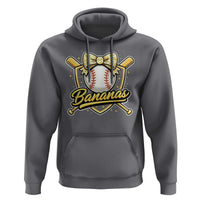 Bananas Coquette Bow Hoodie Baseball Bats Banana Lovers Women Girls Kids
