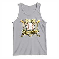 Bananas Coquette Bow Tank Top Baseball Bats Banana Lovers Women Girls Kids