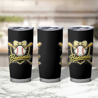 Bananas Coquette Bow Tumbler Cup Baseball Bats Banana Lovers Women Girls Kids