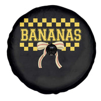Bananas Coquette Bow Checkered Spare Tire Cover Women Girls Kids