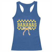 Bananas Coquette Bow Checkered Racerback Tank Top Women Girls Kids