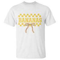 Bananas Coquette Bow Checkered T Shirt Women Girls Kids