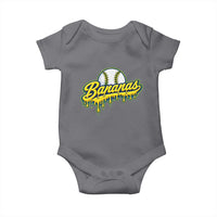 Funny Banana Baseball Baby Onesie Sports Team Baseball Drip Ice Cream Style