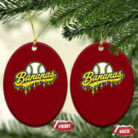 Funny Banana Baseball Ceramic Ornament Sports Team Baseball Drip Ice Cream Style