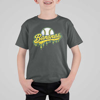 Funny Banana Baseball T Shirt For Kid Sports Team Baseball Drip Ice Cream Style