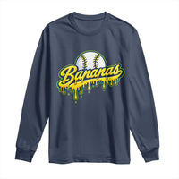 Funny Banana Baseball Long Sleeve Shirt Sports Team Baseball Drip Ice Cream Style