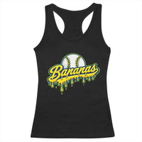 Funny Banana Baseball Racerback Tank Top Sports Team Baseball Drip Ice Cream Style