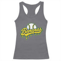 Funny Banana Baseball Racerback Tank Top Sports Team Baseball Drip Ice Cream Style