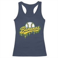 Funny Banana Baseball Racerback Tank Top Sports Team Baseball Drip Ice Cream Style
