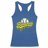 Funny Banana Baseball Racerback Tank Top Sports Team Baseball Drip Ice Cream Style