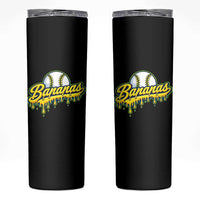 Funny Banana Baseball Skinny Tumbler Sports Team Baseball Drip Ice Cream Style