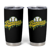 Funny Banana Baseball Tumbler Cup Sports Team Baseball Drip Ice Cream Style