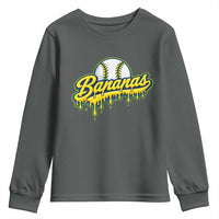 Funny Banana Baseball Youth Sweatshirt Sports Team Baseball Drip Ice Cream Style