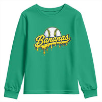 Funny Banana Baseball Youth Sweatshirt Sports Team Baseball Drip Ice Cream Style