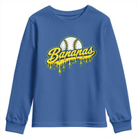 Funny Banana Baseball Youth Sweatshirt Sports Team Baseball Drip Ice Cream Style