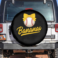 Bananas Coquette Bow Spare Tire Cover Banana Retro Popular Fruit Humor Cute Girls Kids