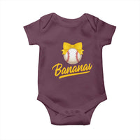 Bananas Coquette Bow Baby Onesie Banana Retro Popular Fruit Humor Cute Girls Kids