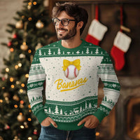 Bananas Coquette Bow Ugly Christmas Sweater Banana Retro Popular Fruit Humor Cute Girls Kids