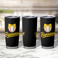 Bananas Coquette Bow Tumbler Cup Banana Retro Popular Fruit Humor Cute Girls Kids