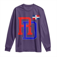 Dominican Republic Long Sleeve Shirt Distressed RD Flag Dominican Pride