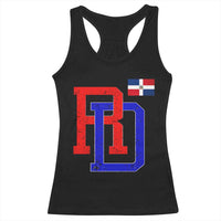 Dominican Republic Racerback Tank Top Distressed RD Flag Dominican Pride