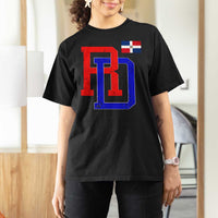 Dominican Republic T Shirt For Women Distressed RD Flag Dominican Pride