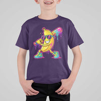 Banana Baseball Drip T Shirt For Kid Funny Baseball Drip Ice Cream Kids Youth Boys
