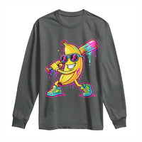 Banana Baseball Drip Long Sleeve Shirt Funny Baseball Drip Ice Cream Kids Youth Boys