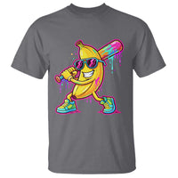 Banana Baseball Drip T Shirt Funny Baseball Drip Ice Cream Kids Youth Boys