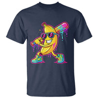 Banana Baseball Drip T Shirt Funny Baseball Drip Ice Cream Kids Youth Boys