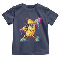 Banana Baseball Drip Toddler T Shirt Funny Baseball Drip Ice Cream Kids Youth Boys