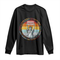 Statue of Liberty Hands Off Protest Long Sleeve Shirt Resist Resistance