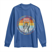Statue of Liberty Hands Off Protest Long Sleeve Shirt Resist Resistance