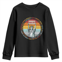 Statue of Liberty Hands Off Protest Youth Sweatshirt Resist Resistance
