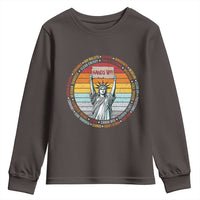 Statue of Liberty Hands Off Protest Youth Sweatshirt Resist Resistance