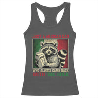Fathers Day Mexican Dad Racerback Tank Top A Dad Who Always Came Back With The Milk Mexico Flag