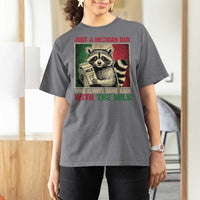 Fathers Day Mexican Dad T Shirt For Women A Dad Who Always Came Back With The Milk Mexico Flag