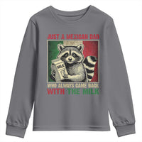 Fathers Day Mexican Dad Youth Sweatshirt A Dad Who Always Came Back With The Milk Mexico Flag