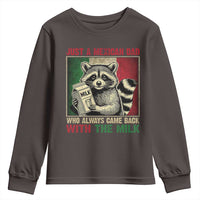 Fathers Day Mexican Dad Youth Sweatshirt A Dad Who Always Came Back With The Milk Mexico Flag