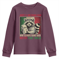 Fathers Day Mexican Dad Youth Sweatshirt A Dad Who Always Came Back With The Milk Mexico Flag