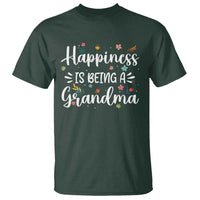 New Grandma T Shirt Happiness is Being a Grandma Grandmother