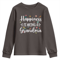 New Grandma Youth Sweatshirt Happiness is Being a Grandma Grandmother