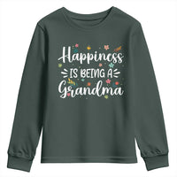 New Grandma Youth Sweatshirt Happiness is Being a Grandma Grandmother