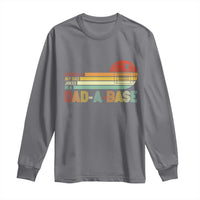Funny Dad Jokes In A Dad-a-base Long Sleeve Shirt Retro Vintage Fathers Day